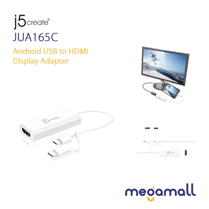 JUA165C - Android USB to HDMI Display Adapter