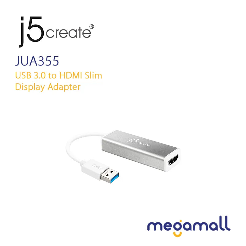 JUA355 - USB 3.0 to HDMI Slim Display Adapter