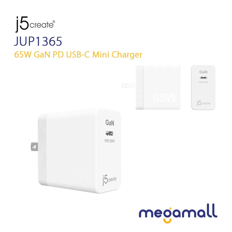 JUP1365 - 65W GaN PD USB-C Mini Charger