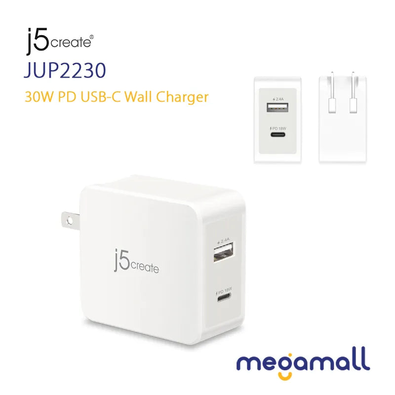 JUP2230 - 30W PD USB-C Wall Charger