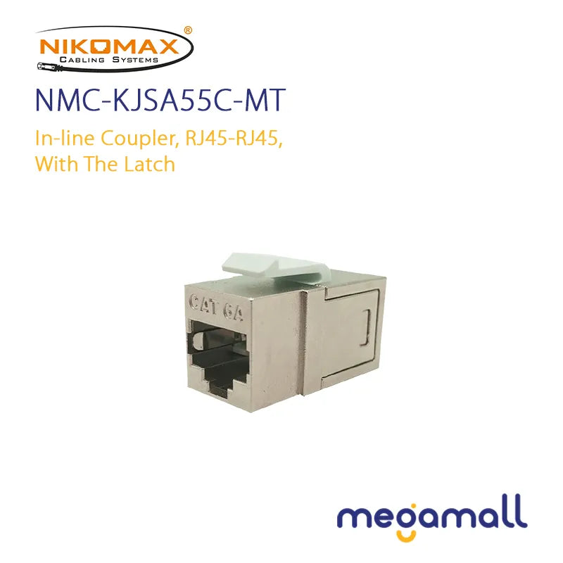 NMC-KJSA55C-MT - In-line Coupler, RJ45-RJ45, with the Latch