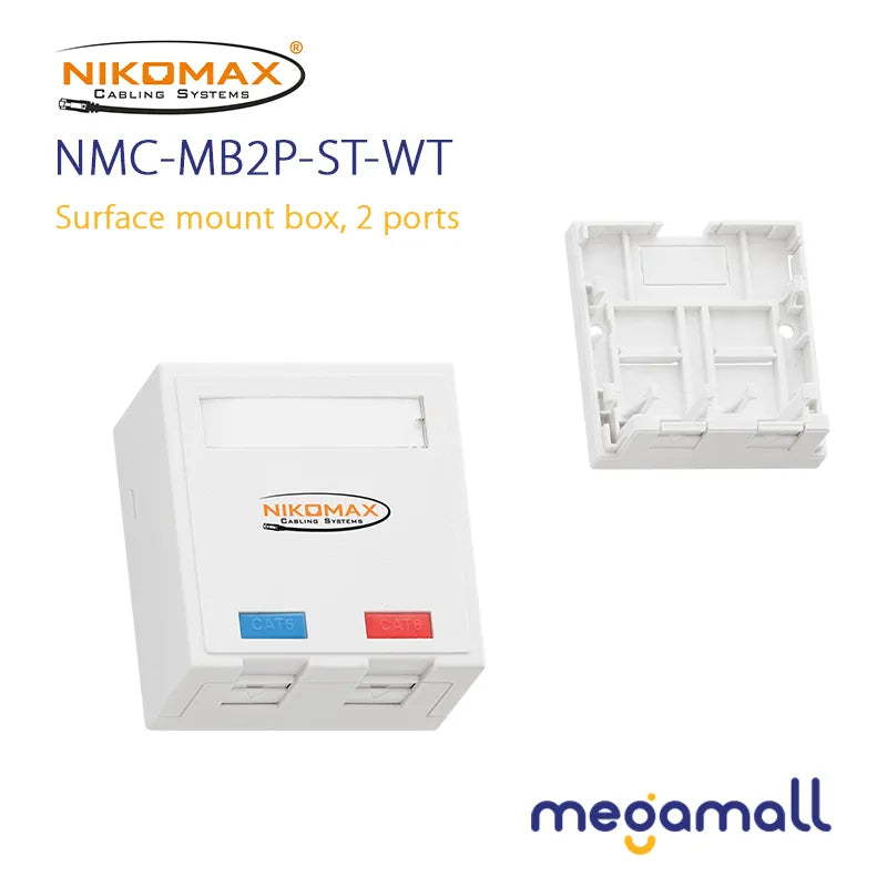 NMC-MB2P-ST-WT - Surface Mount Box, 2 Ports