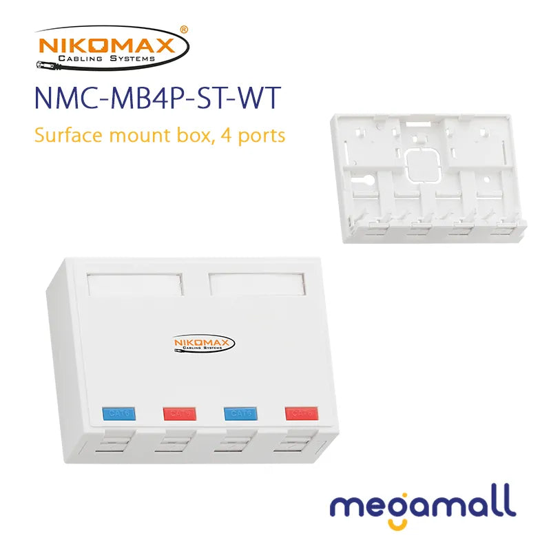 NMC-MB4P-ST-WT - Surface Mount Box, 4 Ports