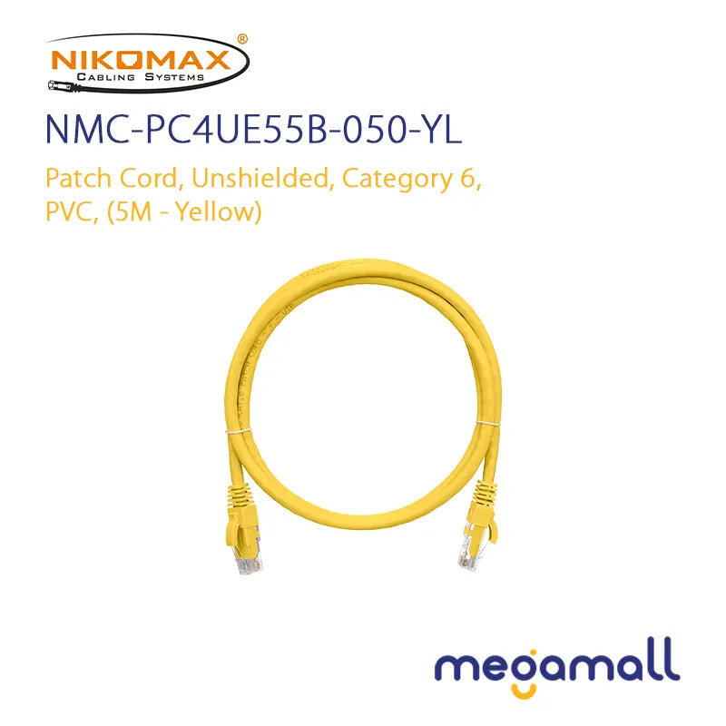 NMC-PC4UE55B-xxx-zz - Patch Cord, Unshielded, Category 6, PVC