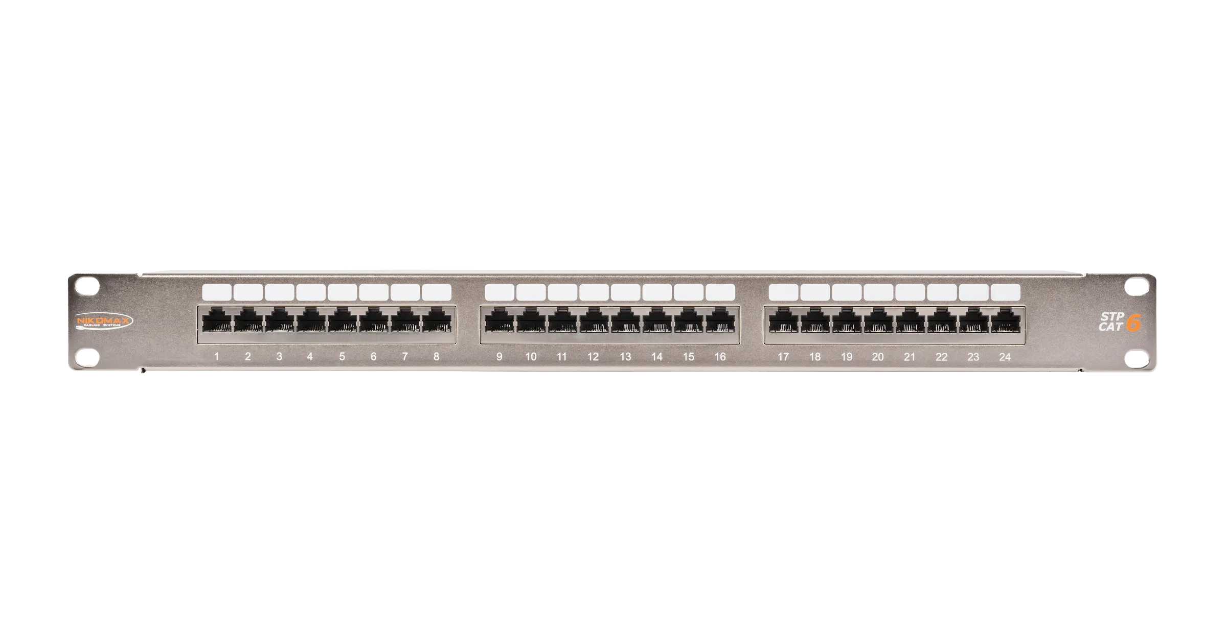 NMC-RP24SE2-1U-MT - Shielded Patch Panel, 24 ports, 19, 1U, Category 6