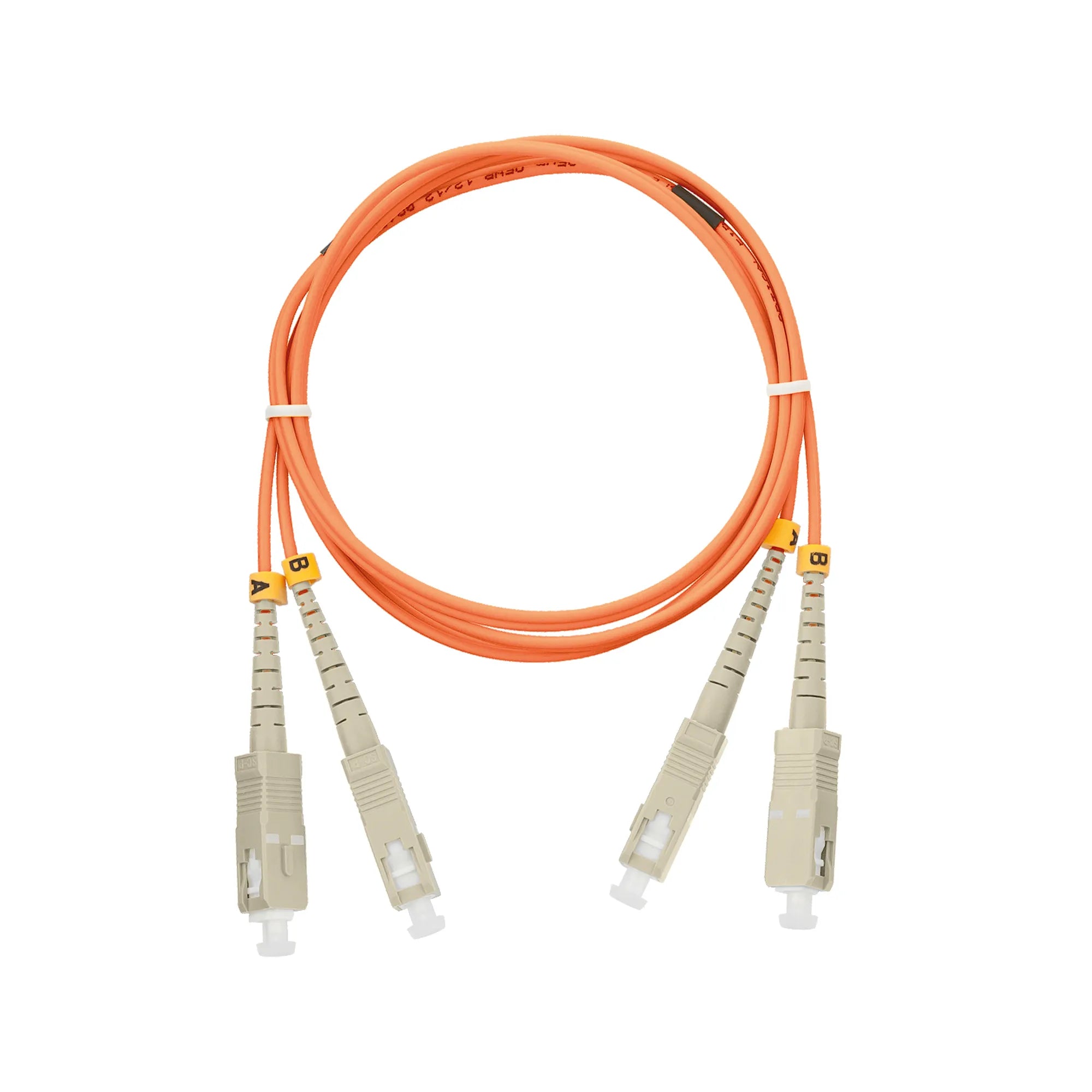 NMF-PC2M2C2-SCU-SCU-xxx - Fiber Optic Patch Cord, MM 50/125, SC/UPC-LC/UPC, LSZH, Duplex