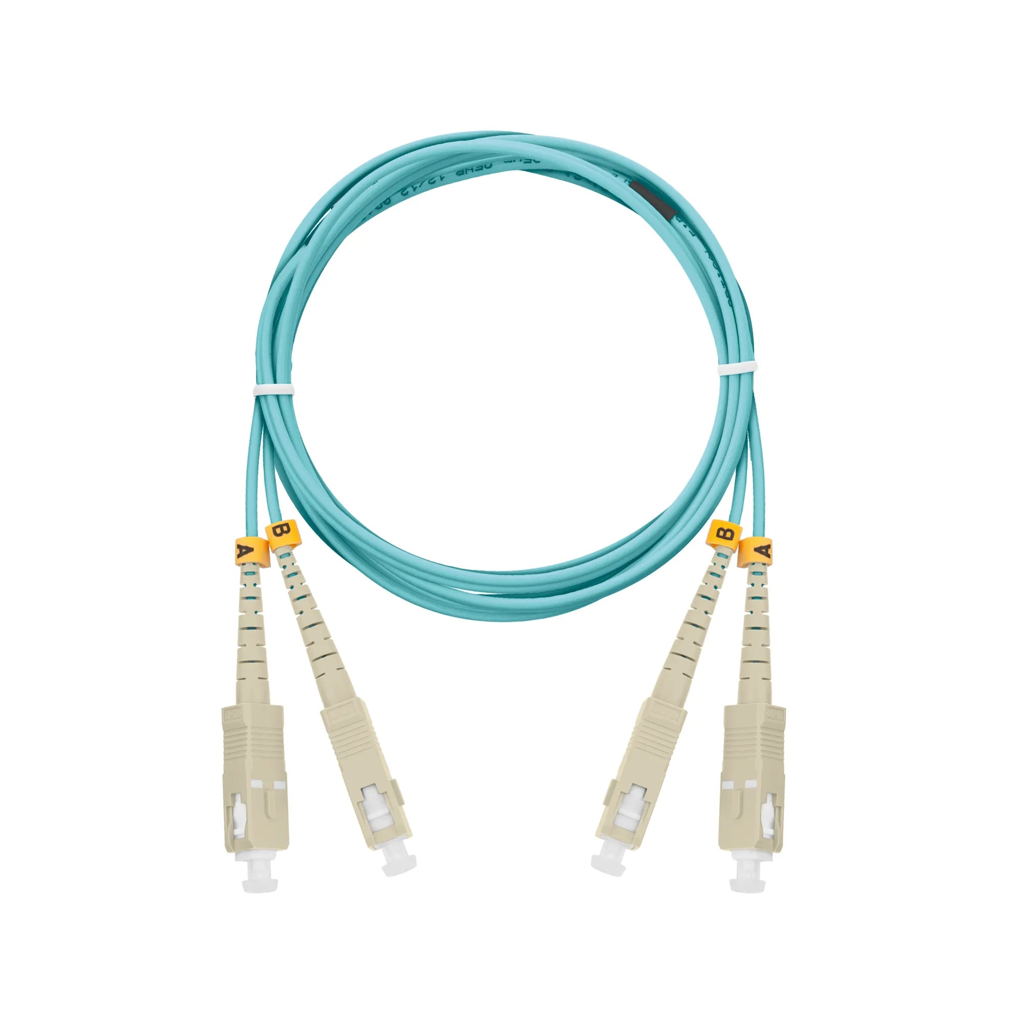 NMF-PC2M3C2-SCU-SCU-xxx - Fiber Optic Patch Cord, MM 50/125, OM3,SC/UPC-SC/UPC, LSZH, Duplex