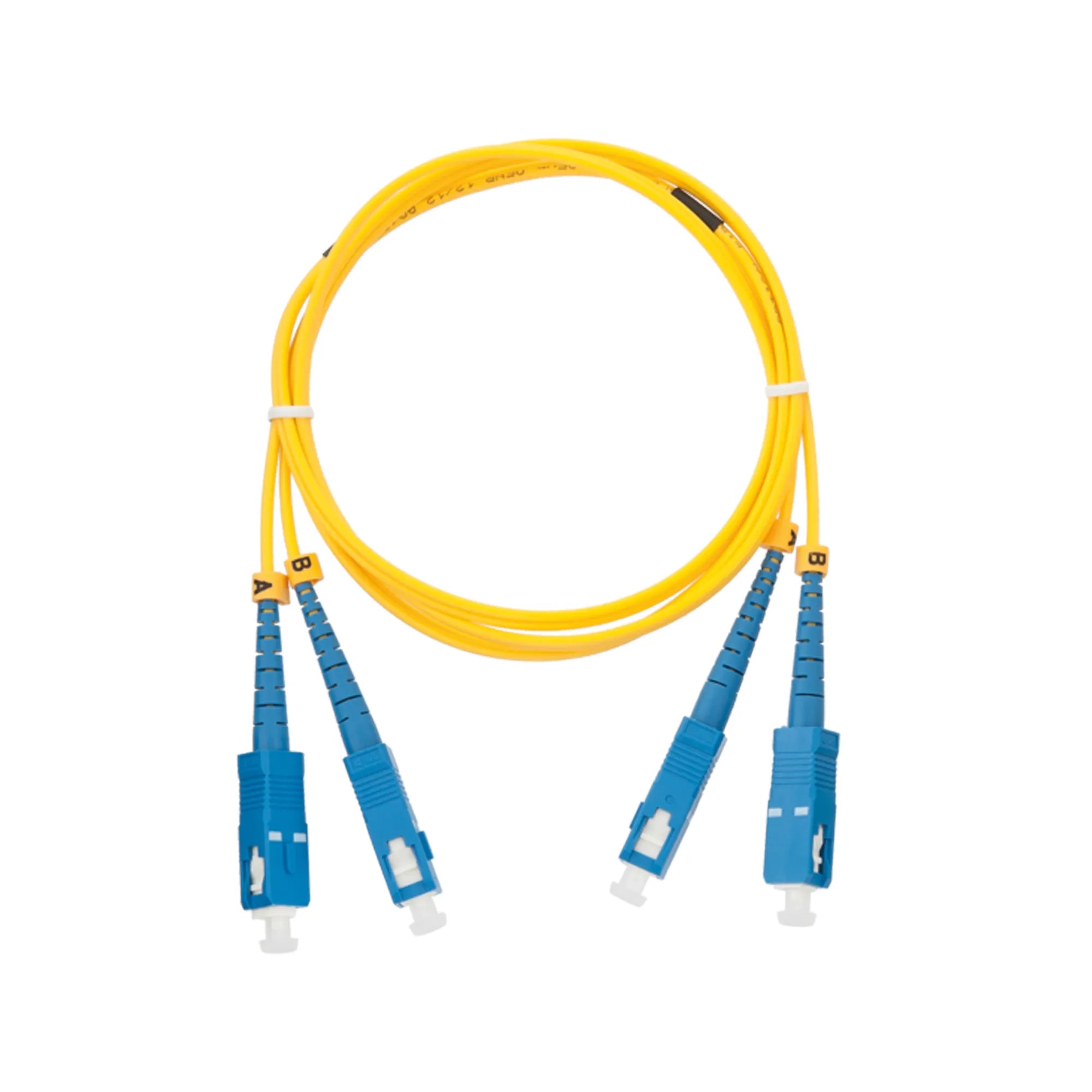 NMF-PC2S2C2-SCU-SCU-xxx - Fiber Optic Patch Cord, SM 9/125, SC/UPC-SC/UPC, LSZH, Duplex