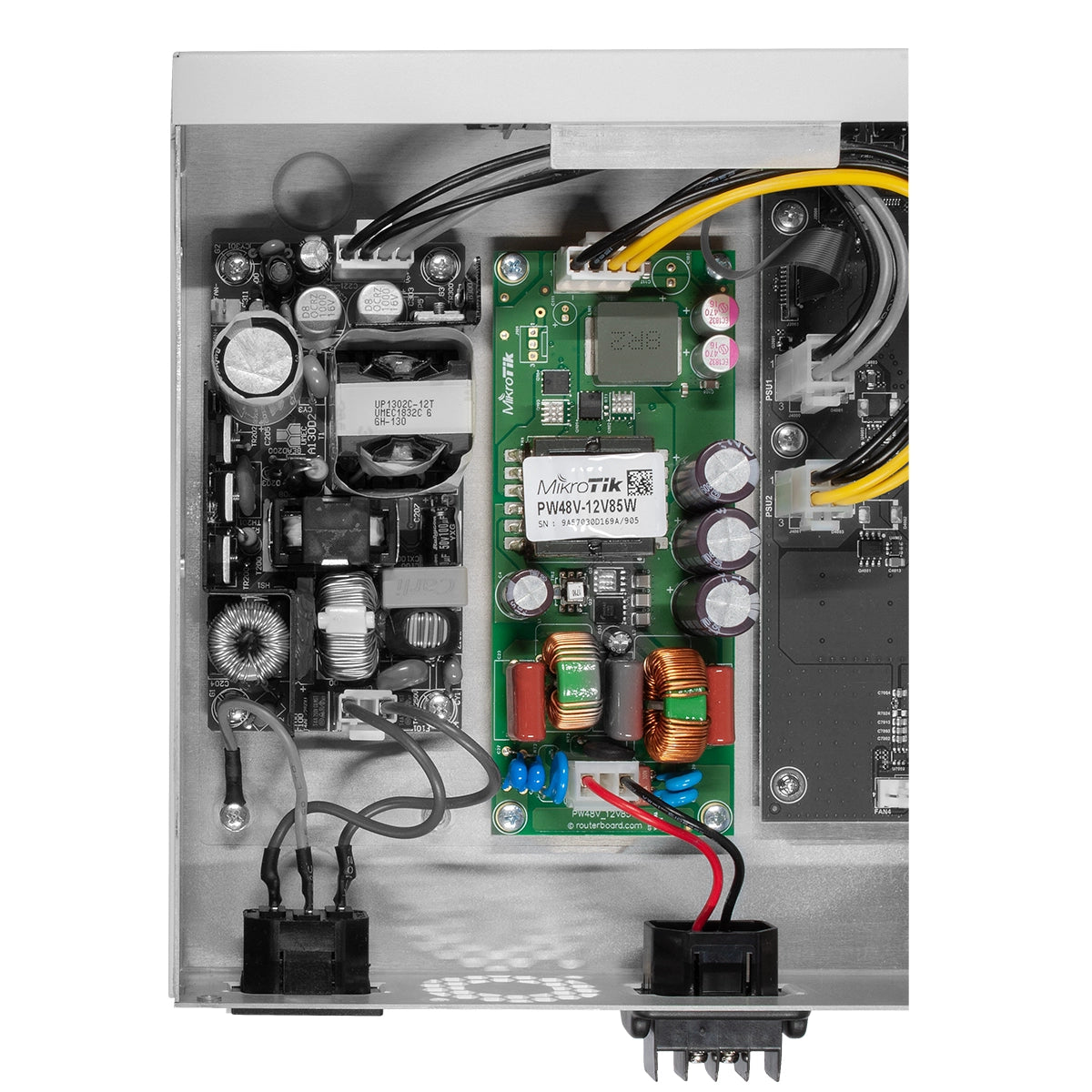 PW48V-12V85W - ±48V Open frame Power supply with 12V 7A output, for CCR since revision r2