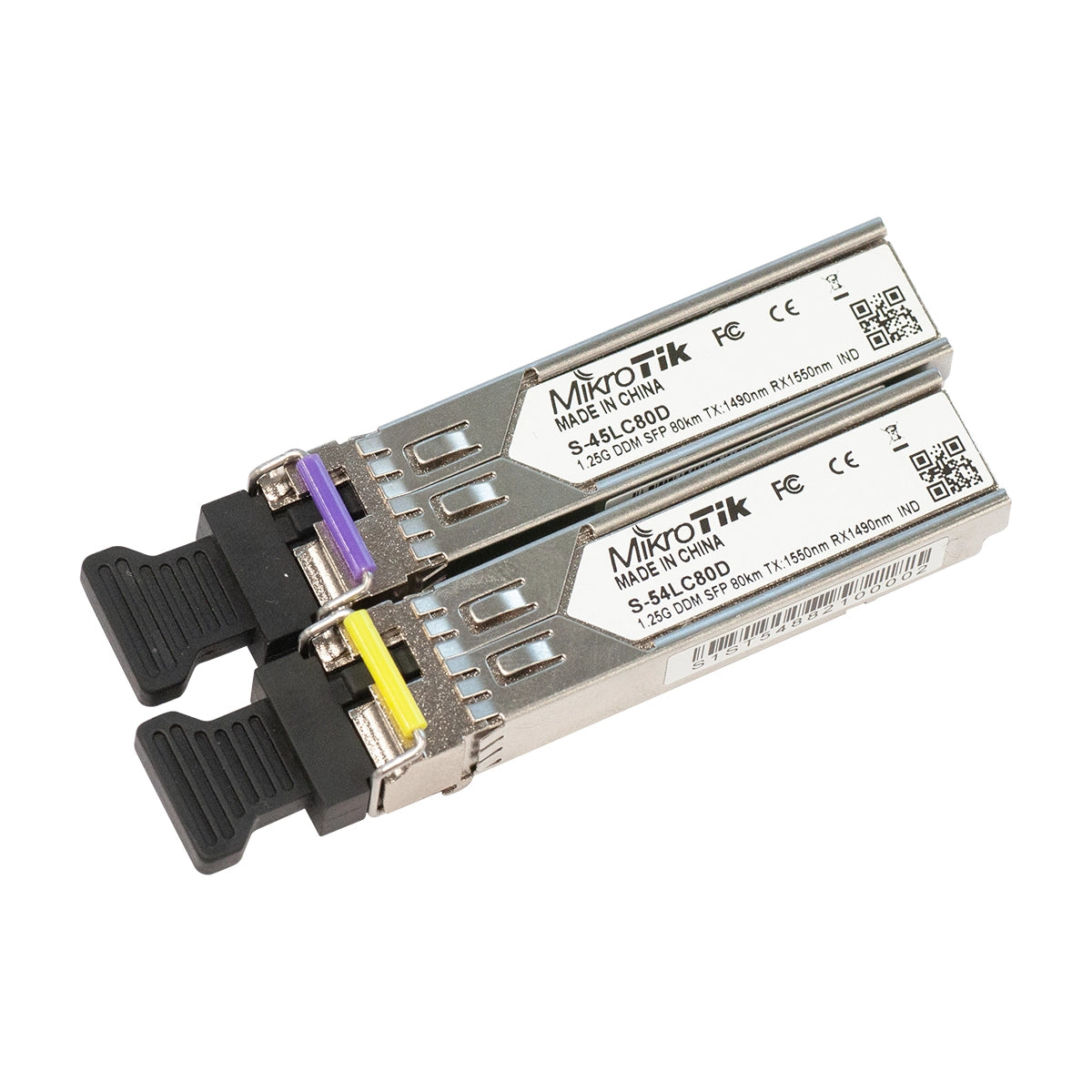 S-4554LC80D - Pair of SFP 1.25G module for 80km links with Single LC-connectors