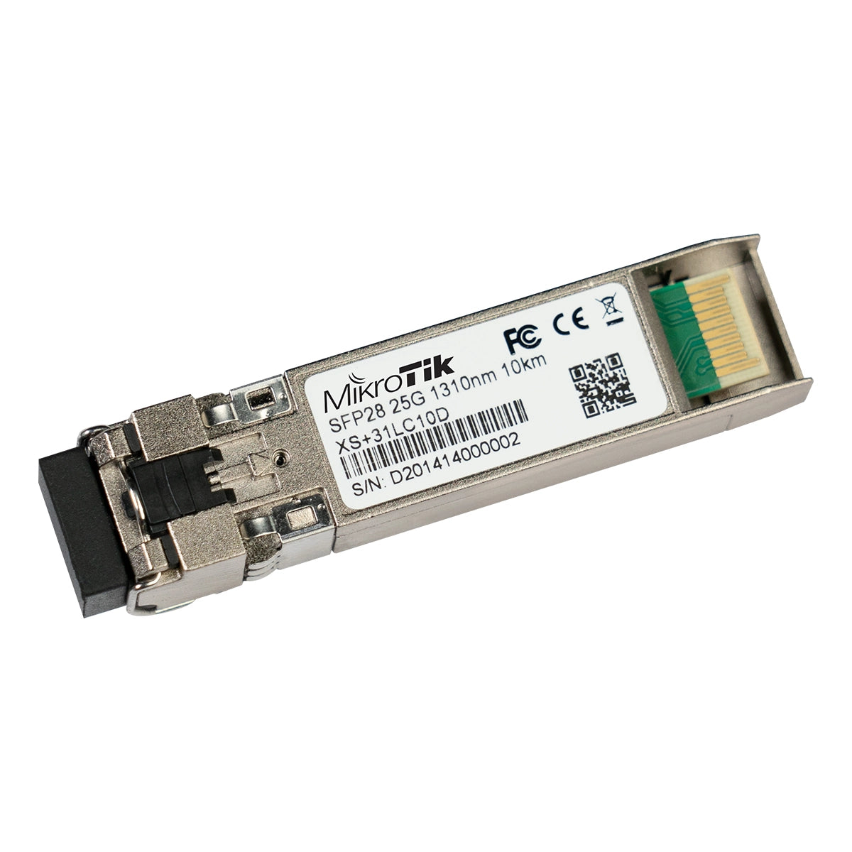 XS+31LC10D - A combined 1.25G SFP, 10G SFP+ and 25G SFP28 module