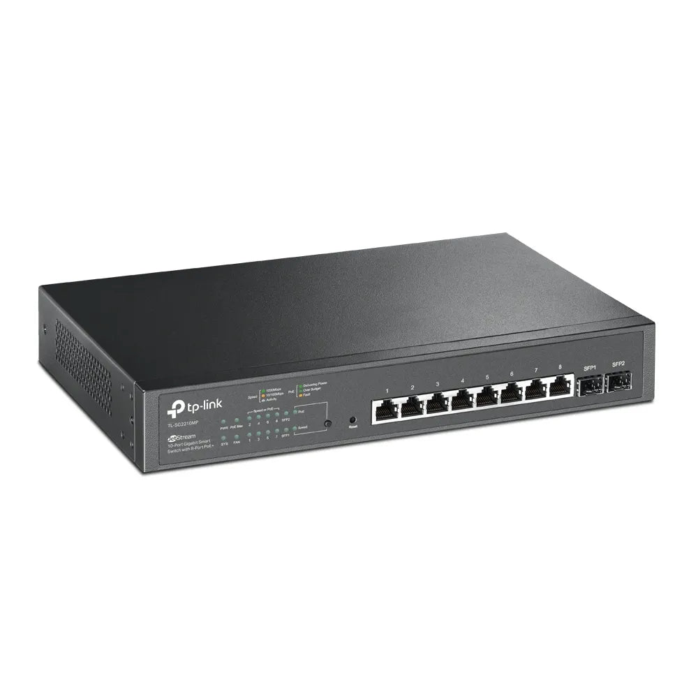 TL-SG2210MP - JetStream 10-Port Gigabit Smart Switch with 8-Port PoE+