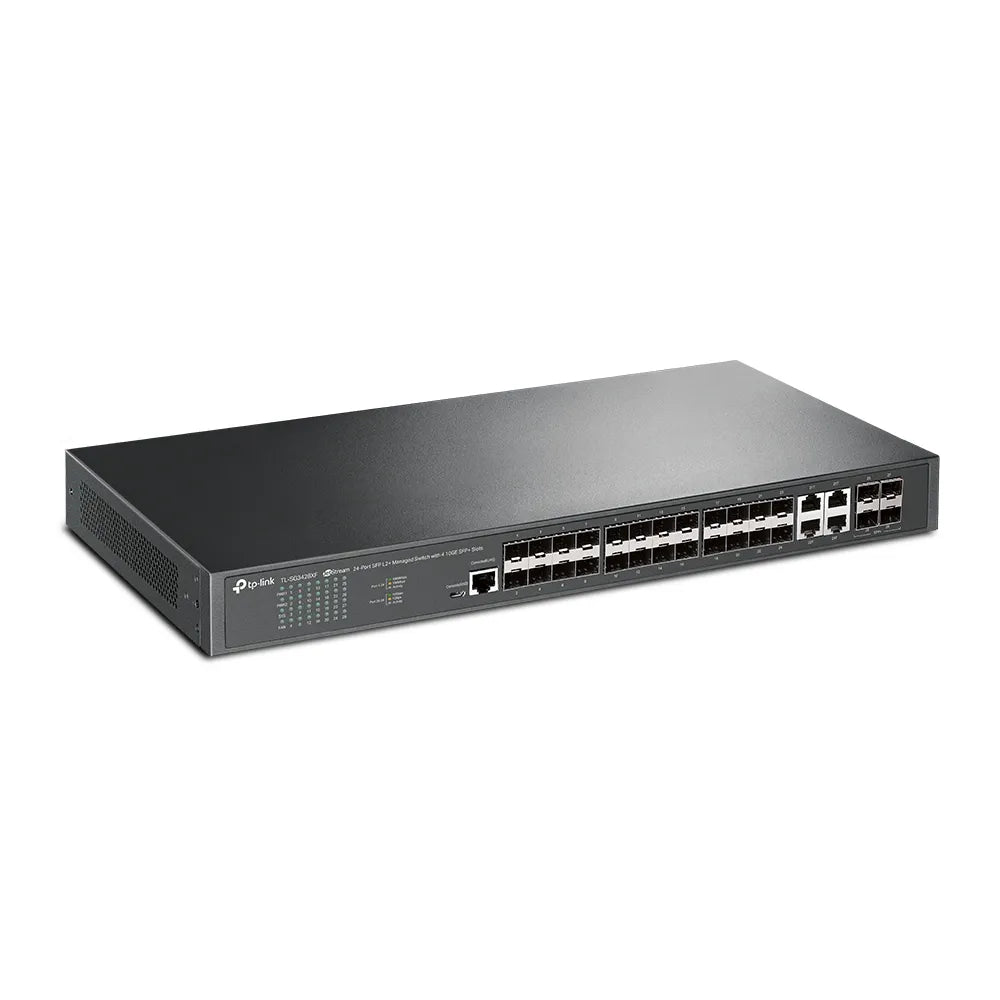 TL-SG3428XF - JetStream 24-Port SFP L2+ Managed Switch with 4 10GE SFP+ Slots